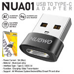 NUBWO NUA01 USB TO TYPE-C ตัวแปลงจาก USB 2.0 เป็น TYPE-C รองรับ ALL WINDOWS / Android / Mac / Smart TV CA-TC-NW-NUA01
