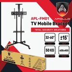 APL-FM01 ขาเเขวนทีวีเเบบตั้งพื้นพร้อมล้อเลื่อน ขนาด 32-60 นิ้ว SKU-02643