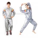 ชุดซาวน่า Sauna suit silver ชุดออกกำลังกายรีดเหงื่อสีเงิน*ส่งฟรี* WH-GE-SP-SUITS