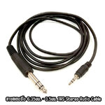 TRS Stereo Audio Cable สายสเตอริโอ 6.35มม. - 3.5มม. ยาว1.8m. CA-ST-MI-AM001