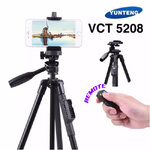 YCT-5208 YUNTENG ขาตั้งกล้องหรือโทรศัพท์ ขาจับมือถือ ขาตั้งมือถือ พร้อมรีโมท HL-YT-CR-5208R