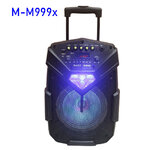 MUSIC DJ M-M999X SPEAKER /1200W.8inch+MIC*1ไร้สาย BLUETOOTH SP-MJ-08-M999X