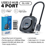 GL-U02 Glink USB3.0 Hub 4Port 1.2M HB-GL-41-GLU02