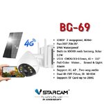VSTARCAM กล้องวงจรปิด รุ่น SOLAR พร้อมแผงโซล่าเซลล์ ใส่ซิม 4G BG-69 SKU-02532