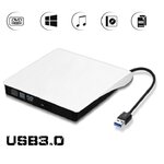 EXTERNAL DVD-RW DRIVE USB3.0 สีขาว EX-DD-GO-EX002