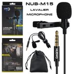 Nubwo M15 ไมโครโฟน มือถือ live สดได้ NUBWO LAVALIER MICROPHONE MI-NW-CI-M15ON