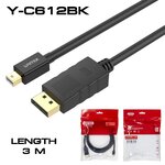 Y-C612BK DISPLAY(M) TO MINI DISPLAY(M) CABLE 3M. 1.8m SKU-02211