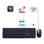 K-915 OKER 2.4G WIRELESS USB & TYPE-C KEYBOARD+ MOUSE KB-KM-OK-915BK