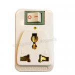 AD-010 ตัวแปลงปลั๊ก UN ขาแบน มีสวิทย์ K3 PB-00-01-UN003