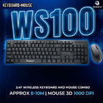 WS100 BOSSTON Wireless Set Keyboard + Mouse KB-KM-BT-WS100