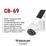 VSTARCAM กล้องวงจรปิด รุ่น SOLAR พร้อมแผงโซล่าเซลล์ CB-69 SKU-02529