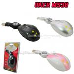 MS-38 OKER MOUSE USB เก็บสาย MO-OK-OU-M38WH/PK/BK