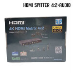 HDMI SPLITTER 4:2 PORT (4K)+AUDIO*2 DA-GO-HM-PC124