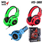 MDTECH HS-388 MDTECH CYCLONE HEADPHONE+MIC HP-HM-MD-388xx
