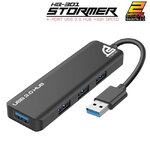 HB-301 SIGNO USB3.0 HUB 4port 5 Gbps สายยาว 1.5 ซม. HB-4P-SI-301BK