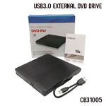 EXTERNAL DVD-RW DRIVE USB3.0 สีดำ MODEL:CB31005 EX-DD-GO-EX003
