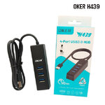 OKER H-439 OKER HUB 4 PORT USB 3.0 H-439 HB-4P-OK-439BK