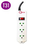 G-PLUG T31 ปลั๊กไฟ 3 เต้า 1 สวิทย์ SKU-01953