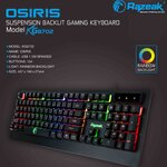 KG-8702 RAZEAK Keyboard Gaming BLACKLIGHT KG-8702 KB-UB-RZ-8702X