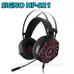 HP-821 BLACK SIGNO 7.1Headphone+MIC LED HP-HM-SI-821BK