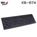 KB-674 MD-TECH KEYBOARD USB KB-UB-MD-674XX