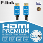 P-link Cable 1.5m. HDMI M/M V2.0 4K 1.5m PLINK1.5M