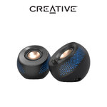 Creative Pebble X ลำโพง 2.0 USB-C พร้อมไฟ RGB ปรับแต่งได้ Pebble X SKU-03151