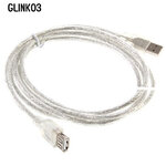 GLINK03 1.8M Cable USB M/F(1.8M)V2.0 สีใส CU-GL-V2-02AFW