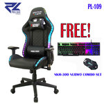 PL-109 Proleage LED ERGONOMIC เก้าอี้ เกมมิ่ง GAMING CHAIR PL-109 CG-PL-CH-109BK