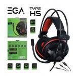 EGA TYPE H5 หูฟังเกมมิ่ง 5.1 Surround Jack 3.5mm + 1 USB ใช้งานกับมือถือได้ ประกัน 2 ปี HP-HM-EG-51UH5
