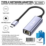 GL-041C GLINK TYPE-C NETWORK ADAPTER GIGABIT 10/100/1000 US-GO-RJ-GL041