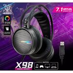 X98 NUBWO HEADPHONE GAMING USB [7.1] (BLACK) HP-HM-NW-X98BK