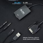 GLINK GL-009 GLINK VGA to HDMI with Audio GL009 CV-GO-XX-GL009
