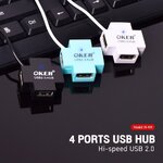 H409 OKER HUB USB 4Port HB-4P-OK-409BK/BL/PK