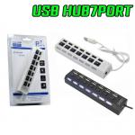 HUB USB 7 PORT + ADAPTER HB-7P-GN-207BK/WH