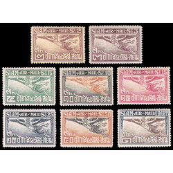 แสตมป์ชุดอากาศไปรษณีย์ชุดแรก