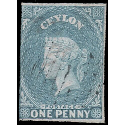 1857 Ceylon No.1 (CV $240)