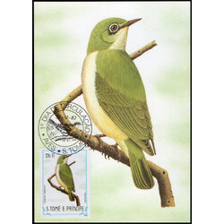 Post Cards S.Tome E Principe Bird 1983