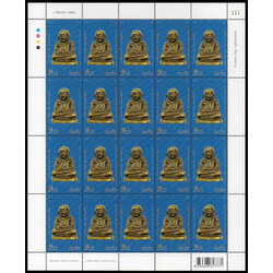 แสตมป์ชุดหลวงพ่อเงิน วัดบางคลาน พิมพ์นิยม (เต็มแผ่น)