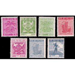 1947-1948 Ryukyu Island First Set No.1-7 CV $30