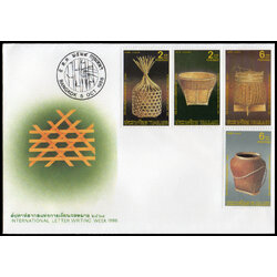 ซองวันแรกจำหน่ายสัปดาห์สากลแห่งการเขียนจดหมาย 2529