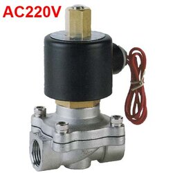 โซลินอยด์วาล์ว 2WBK AC220V แสตนเลส (NO)