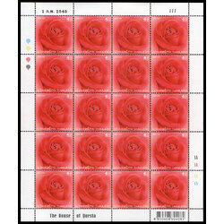 แสตมป์ดอกกุหลาบ 2545 (เต็มแผ่น)