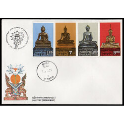 ซองวันแรกจำหน่ายปฏิมากรรมไทย (พระพุทธรูป) 2527 + ประทับตราปณ.อู่ทอง