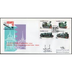 ซองที่ระลึกงานแสดงตราไปรษณียากรแห่งอาเซียน 2537 + ลายเซ็นต์ผู้ออกแบบ