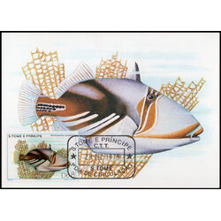 Post Card S.Tome E Principe Fish 1979