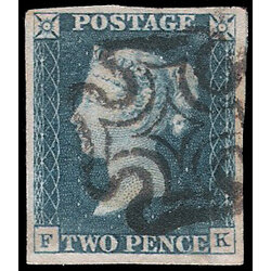 1840 No.2 Blue Imperf