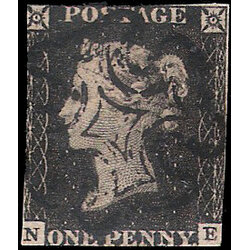 1840 No.1 Black Penny Black Maltese