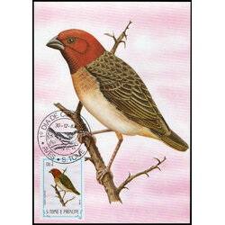 Post Cards S.Tome E Principe Bird 1983