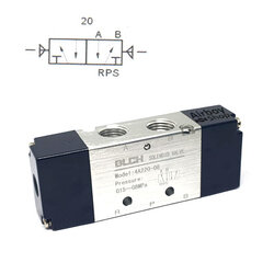 วาล์วควบคุมด้วยลม 5/2 Way 4A120/220/320/420